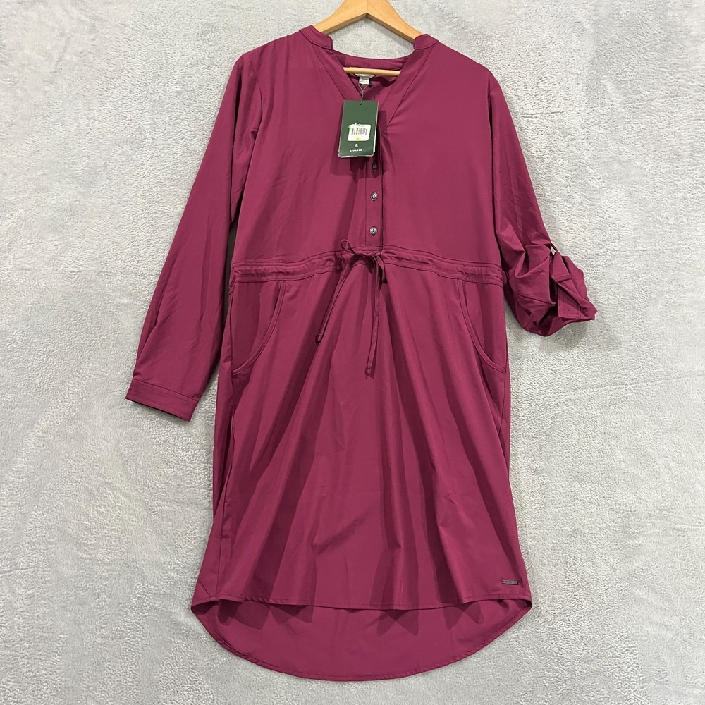 Orvis Dress Pack and Go Women's S Roll‎ Tab Sleeves Drawstring Waist Moisture